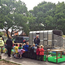 Fishers Mobile Farm visit to Euxton Primrose Hill Primary School 2017